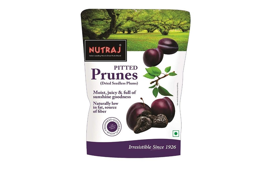 Nutraj Signature Pitted Prunes (Dried Seedless Plums)   Box  250 grams